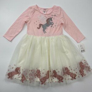 Pinky Boutique Girl's Unicorn Tutu Dress Pink/Ivory 8 NWT Birthday/School/Gift